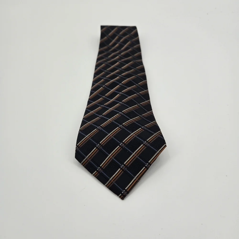 Valerio Garati 100% Silk Plaid Tie